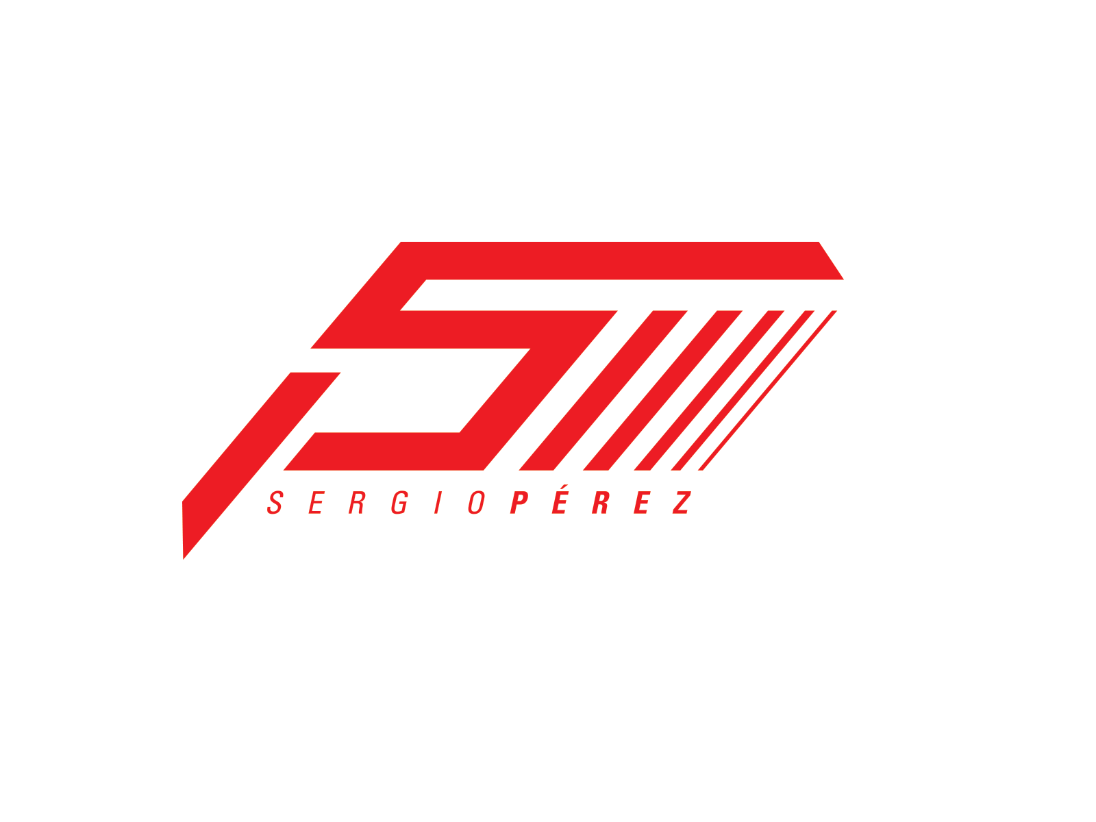 Sergio Pérez brand branding car cars design f1 formula 1 formula one formula1 logo logo design logo mark logomark mark mexico monogram monogram design monogram logo speed typography