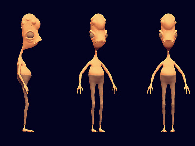 alien 3d alien character zbrush