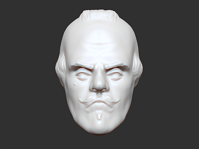 bust sketch 3d bust character sketch zbrush