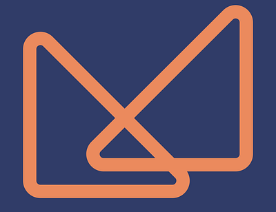 Letter M branding graphic design logo