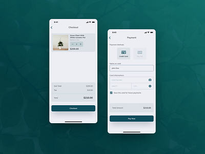 Credit Card Checkout UI app ui ux