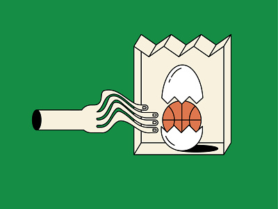 bball basketball design illustration illustrator sports thick lines vector