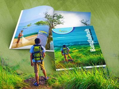 Magazine, Bangladesh Tourist Attractions bangladesh brochure design illustration interior page magazine page layout photoshop travel
