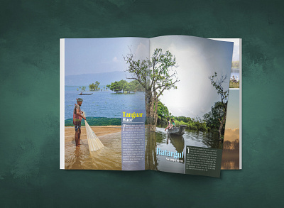 Photoshop Manipulation for Magazine Page image manipulation page layout photoshop travel