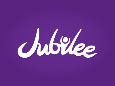 Jubilee Apostolic Tabernacle Logo Design church clean custom identity jubilee logo purple script typography