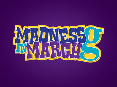 Madness in March Logo branding bright car crazy dealer identity insane logo logotype mad madness march mark purple typography vibrant word