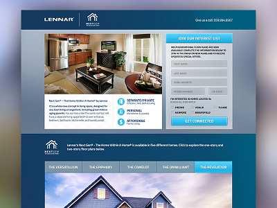 Lennar Homes form fresno home house lennar photography responsive website