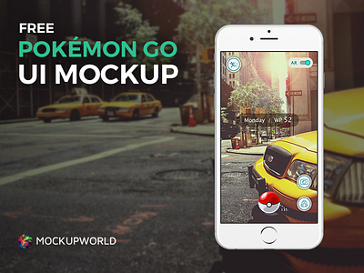 Free Pokémon Go UI Mockup free mockup pokémon template ui