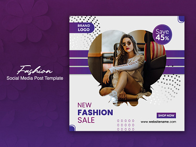 Fashion Sale Social Media Banner & Instagram Post.