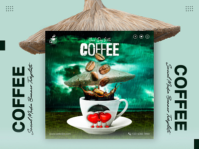 Coffee Social Media Banner Template