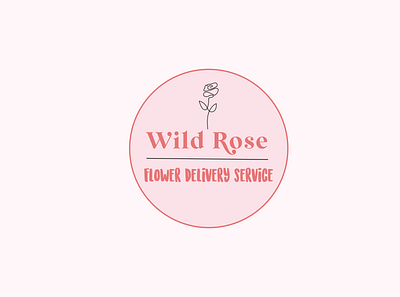 Wild Rose Flower Delivery app art branding color design flat flowers graphic design icon illustration illustrator logo minimal typography ui ux vector web website weeklywarmup
