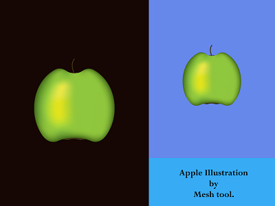 Apple Illustration. 3d branding design graphic design illustration logo typography vector