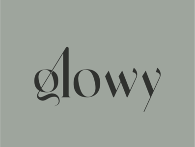 Glowy logo design / brand logo design by Louanes BOUAFIA on Dribbble