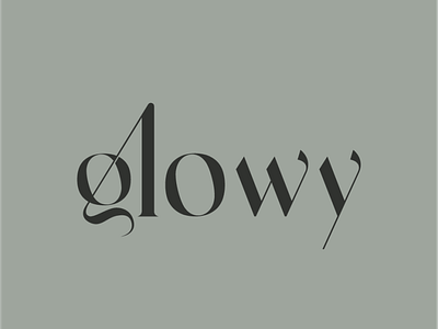Glowy logo design / brand logo design