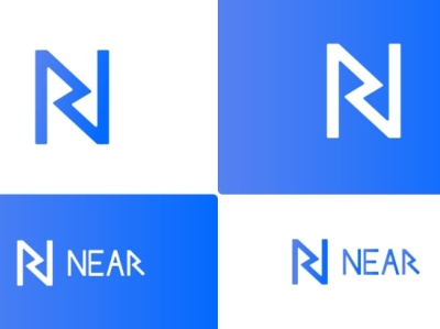 Near N + R logo design branding design graphic design logo packaging typography