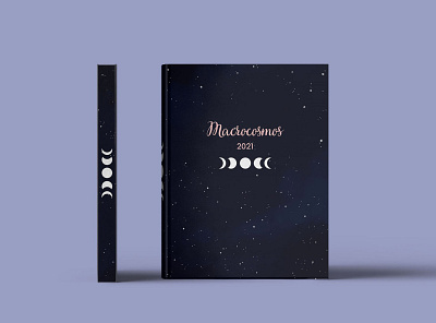 Agenda 2021 | Macrocosmos | Tapa y lomo agenda diseño editorial editorial graphic design libro planner portada universo