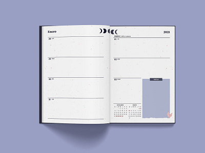 Agenda 2021 | Macrocosmos | Semana agenda design diseño editorial editorial graphic design interior libro planner semana