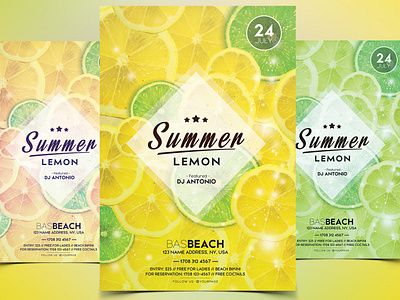 Summer lemon flyer