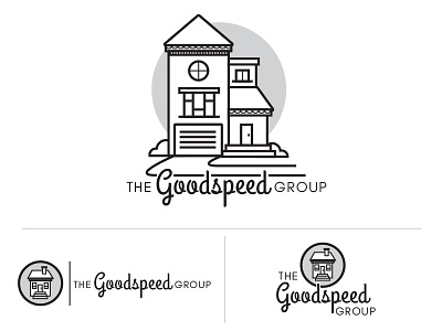 Goodspeed Dribbble branding house illustration logo real estate realty type typography
