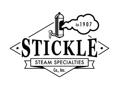 Stickle Steam Logo industrial logo typography