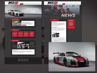 Audi M1GT Racing audi car logo racing sport graphics sports web design website