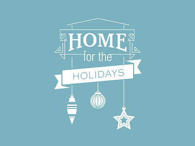 Home Type Illustration holiday illustration marketing typography vector