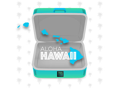 Hawaii Icon hawaii icon illustration suitcase travel vector