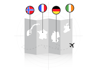 Europe Travel Icon europe illustration travel vector