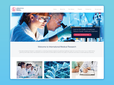Website Design for International Medical Research web website design wordpress