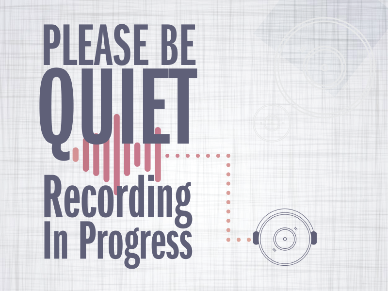 Recording Sign sign recording print graphic illustrator poster