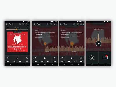 UI exploring for the app Audible (android) android audio book app ui design ux design