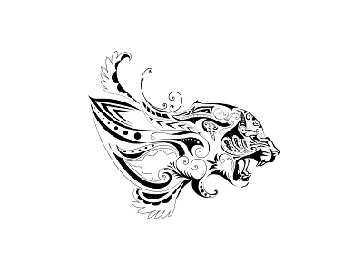 Cheetah tribal tattoo