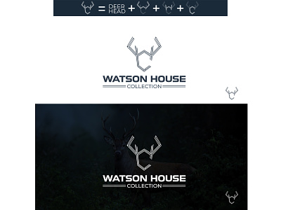 Watson House Collection branding deer deer haed design graphic design hat hat company illustration logo retail vector