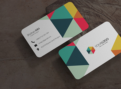 Business Card With Logo design graphic design illustration logo vector