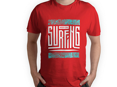 KEEP ON SURFING T Shirt Typography Design design graphic design illustration t shirt typography vector