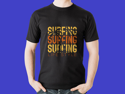 SURFING LIFE STYLE T-shirt Design design fashion graphic design illustration tshhirt design tshirt tshirt typography typography vector