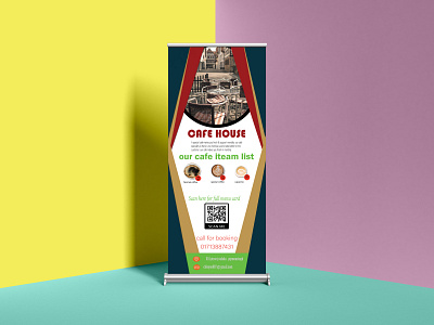 Roll up Banner design graphic design illustration photoshop print items roll up banner vector