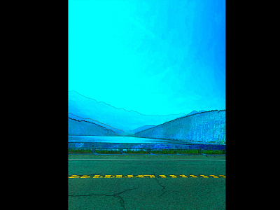 Image to graphic aspen blue colorado design drive graphic design highway illustration image to graphic lake lake in mountains mountains