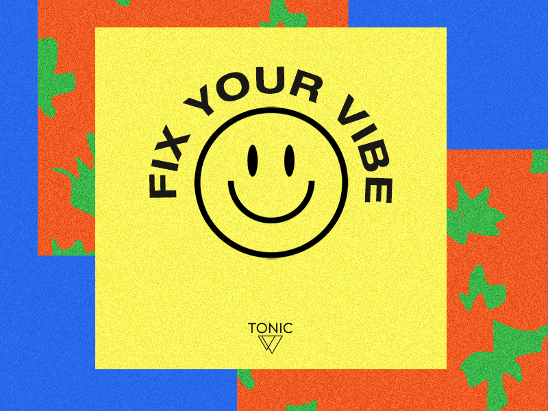 Fix Your Vibe animated gif cbd design gif smiley face