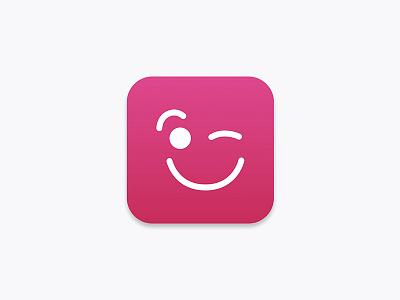 App Icon (Daily UI Challenge #5) app icon daily ui daily ui challenge emoji ui user interface winky face