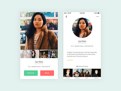User Profile (Daily UI Challenge #6) daily ui daily ui challenge dating app flat mobile profile page ui user interface user profile