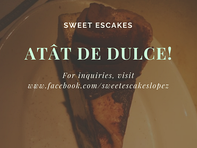 Social Media Promotion Design - Sweet EsCakes