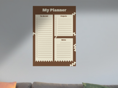 Simple Planner Design by Sha brown college design graphic design hustle motivation planner planner design productive productivity startup stationery task management university work