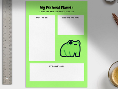 Cute Personal Planner Design - by Sha checklist cute cute design design graphic design journaling planner design stationery study
