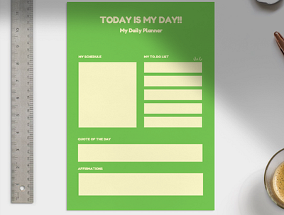 My Daily Planner Design by Sha aesthetic design graphic design planner design planners productivity stationery