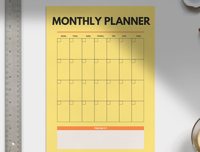 Monthly Planner Design by Sha aesthetic cute design designs graphic design inspiring learning planner planner design product designs productivity startup stationery stationery designs