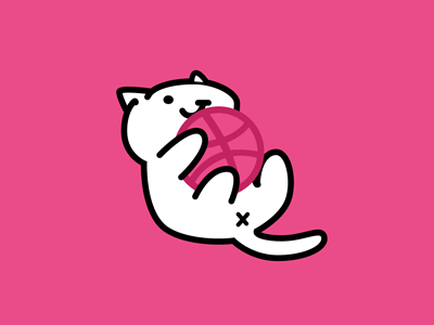 Hello Dribbble! 1st animation cats game gif neko nekoatsume