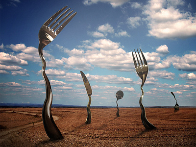 Tableware art dark fantasy photomanipulation photoshop surreal taiwan