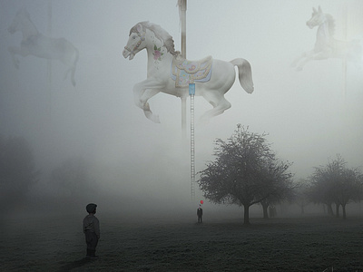 Carousel art dark dribbble fantasy kids photomanipulation photoshop surreal taiwan