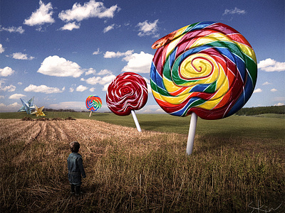 Snake Lollipop art dark dribbble fantasy kids photomanipulation photoshop surreal taiwan